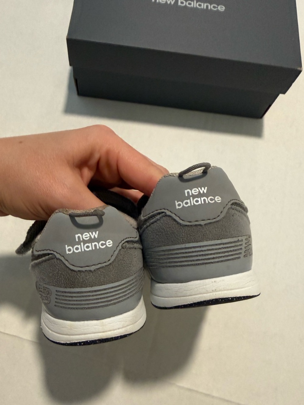 New Balance Toddler Gray Velcro Sneakers 515 NEW-B Hook and Loop 10T Wide - Picture 4 of 11
